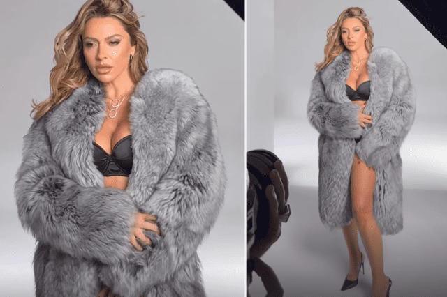 Hadise L'Officiel Türkiye Kapak Çekiminde Gri Kürk ve Siyah İç Çamaşırıyla Cesur Bir İmaj Yansıtıyor